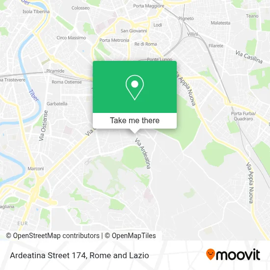 Ardeatina Street 174 map