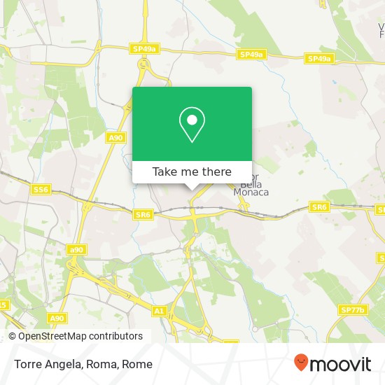 Torre Angela, Roma map