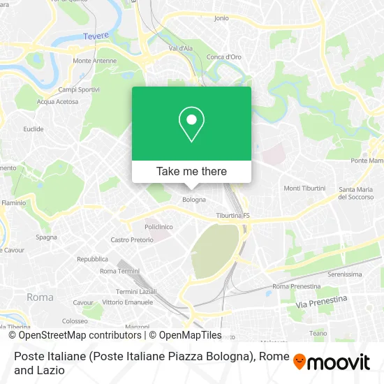 Italian Post Office (Italian Post Office Bologna Square) map