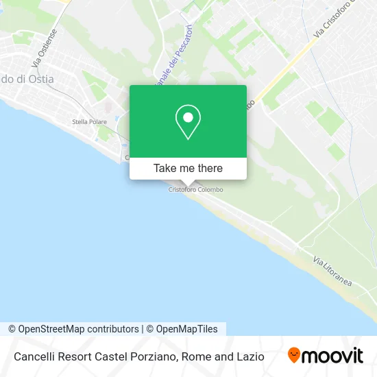 Cancelli Resort Castel Porziano map