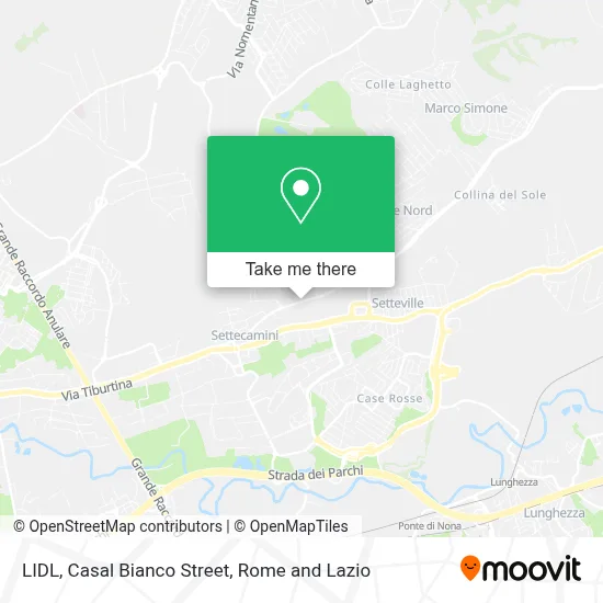 LIDL, Casal Bianco Street map