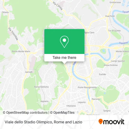 Olympic Stadium Avenue map