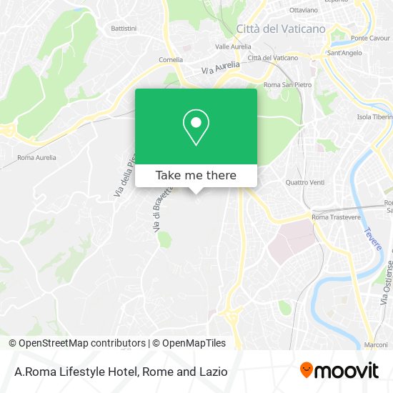 A.Roma Lifestyle Hotel map