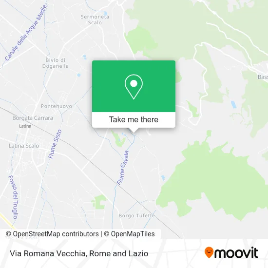 Romana Vecchia Street map
