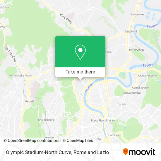 Olympic Stadium-North Curve map
