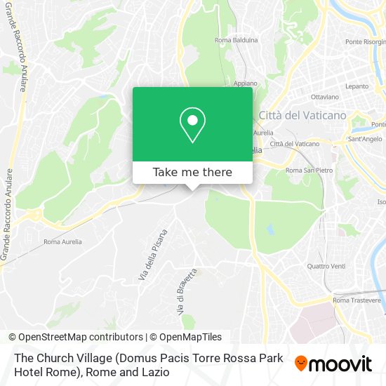 The Church Village (Domus Pacis Torre Rossa Park Hotel Rome) map