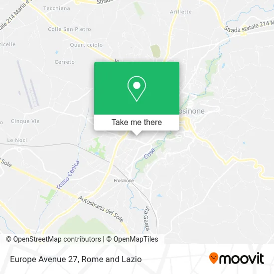 Europe Avenue 27 map