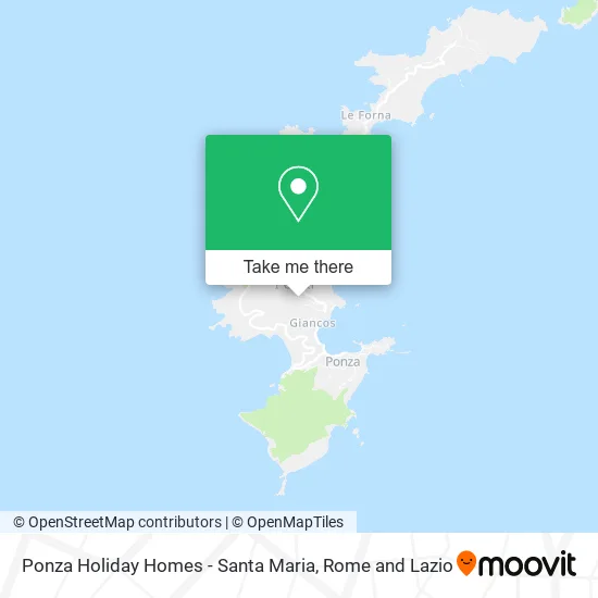Ponza Holiday Homes - Santa Maria map