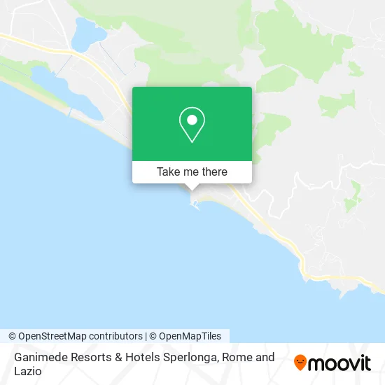 Ganimede Resorts & Hotels Sperlonga map