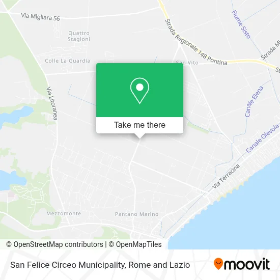 San Felice Circeo Municipality map