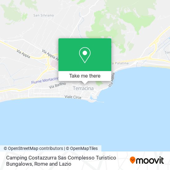 Camping Costazzurra Sas Complesso Turistico Bungalows map