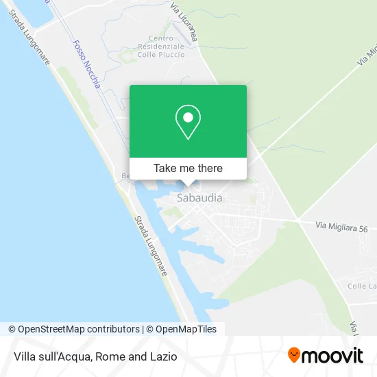 Villa on the Water map