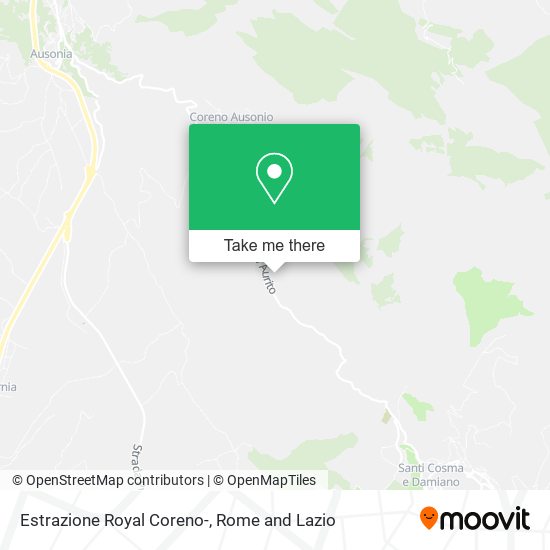 Estrazione Royal Coreno- map