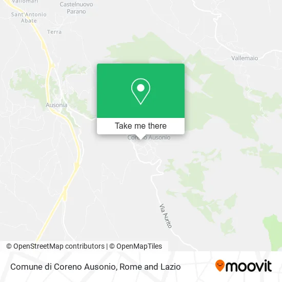 Municipality of Coreno Ausonio map