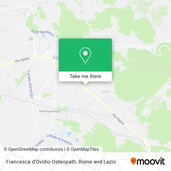 Francesca d'Ovidio Osteopath map