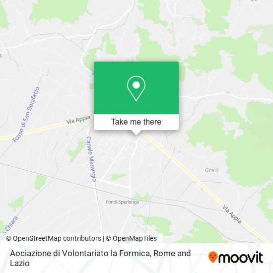 Aociazione di Volontariato la Formica map