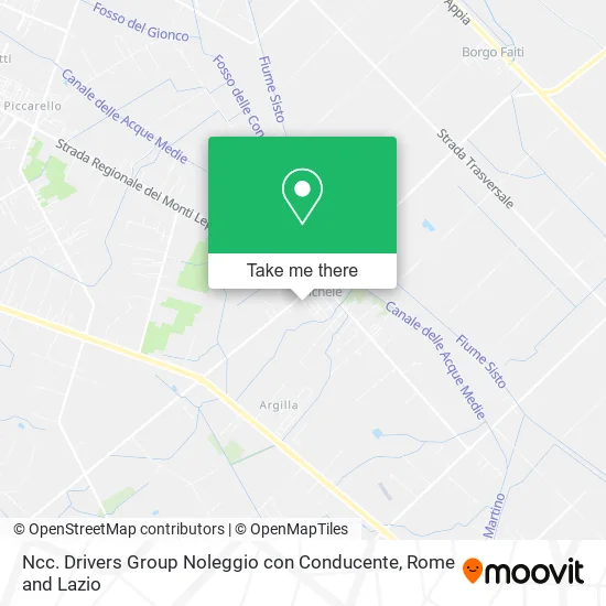 NCC Drivers Group Rental with Driver map