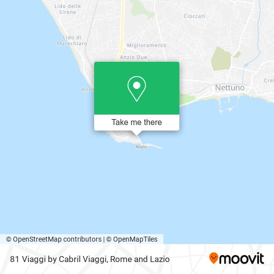 81 Viaggi by Cabril Viaggi map