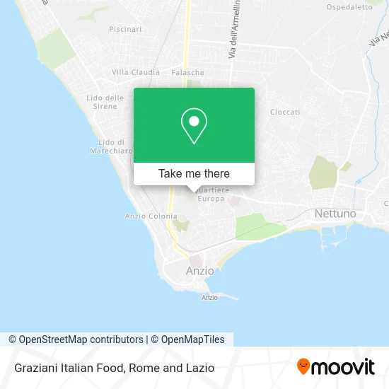 Graziani Italian Food map