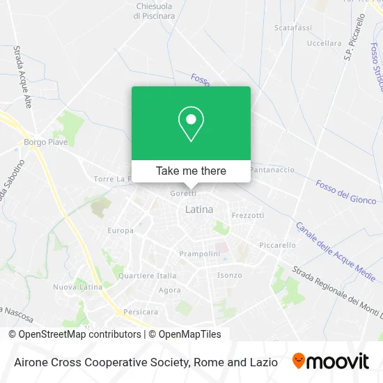 Airone Cross Cooperative Society map