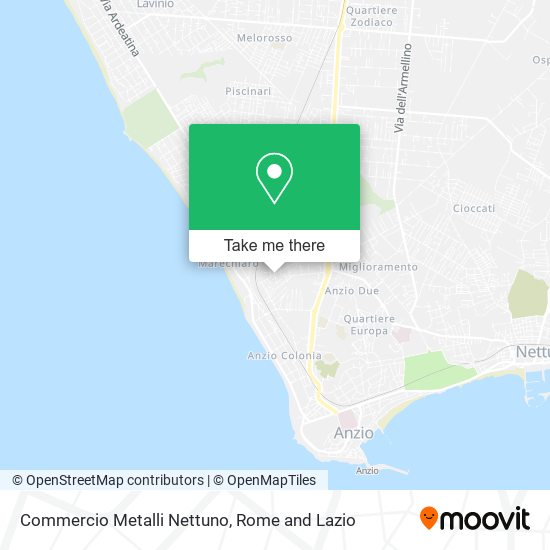 Commercio Metalli Nettuno map