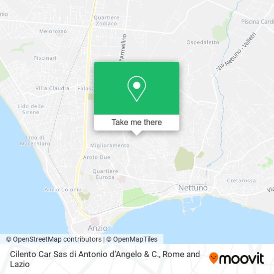 Cilento Car Sas di Antonio d'Angelo & C. map