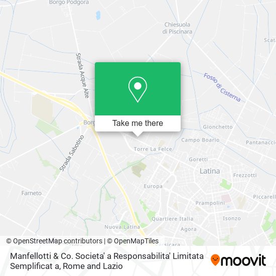 Manfellotti & Co. Societa' a Responsabilita' Limitata Semplificat a map