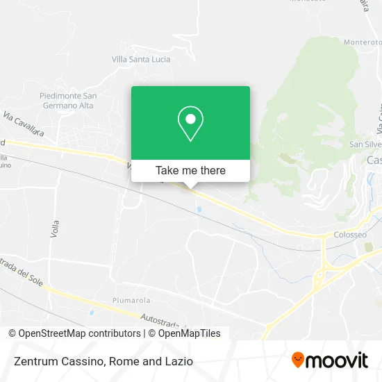 Zentrum Cassino map