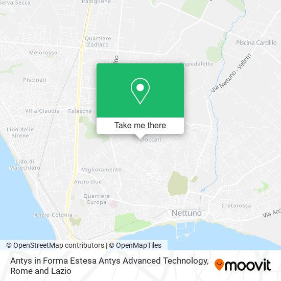 Antys in Forma Estesa Antys Advanced Technology map