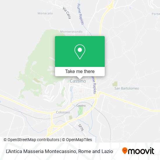 L'Antica Masseria Montecassino map