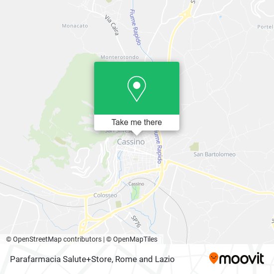 Parafarmacia Salute+Store map