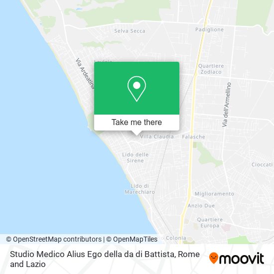 Studio Medico Alius Ego della da di Battista map