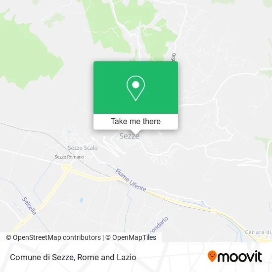 Comune di Sezze map