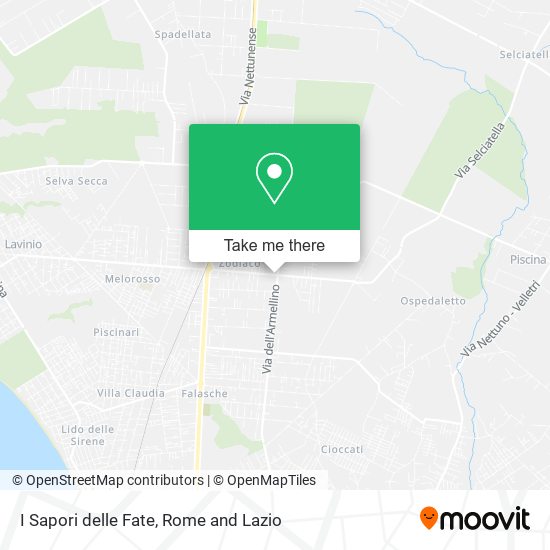 I Sapori delle Fate map