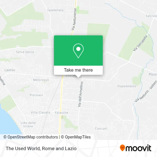 The Used World map