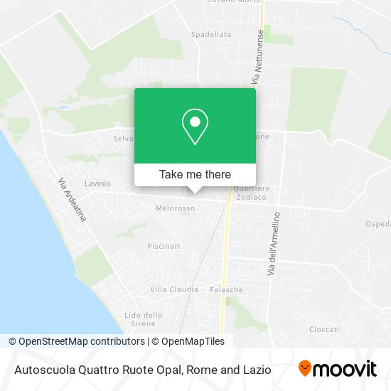 Autoscuola Quattro Ruote Opal map