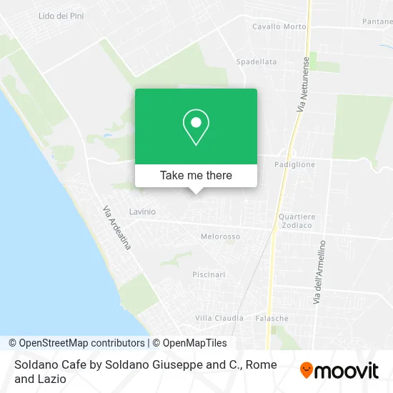 Soldano Cafe by Soldano Giuseppe and C. map