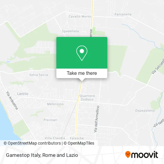 Gamestop Italy map