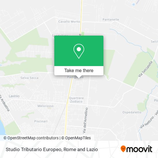 Studio Tributario Europeo map