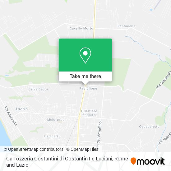 Carrozzeria Costantini di Costantin I e Luciani map