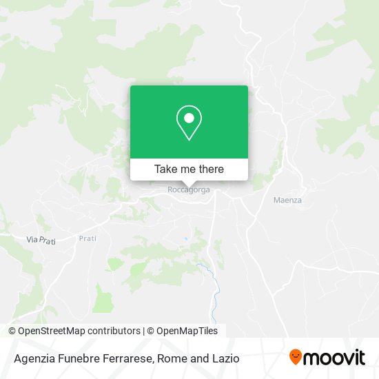 Agenzia Funebre Ferrarese map