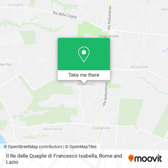 Il Re delle Quaglie di Francesco Isabella map