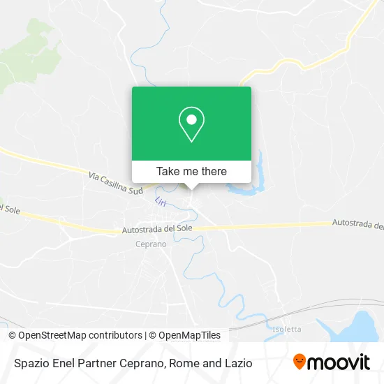 Spazio Enel Partner Ceprano map