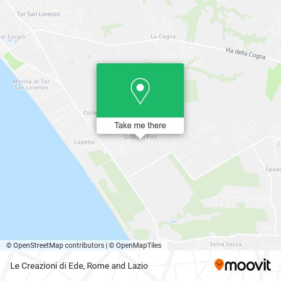 Le Creazioni di Ede map