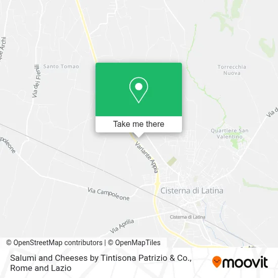 Salumi and Cheeses by Tintisona Patrizio & Co. map