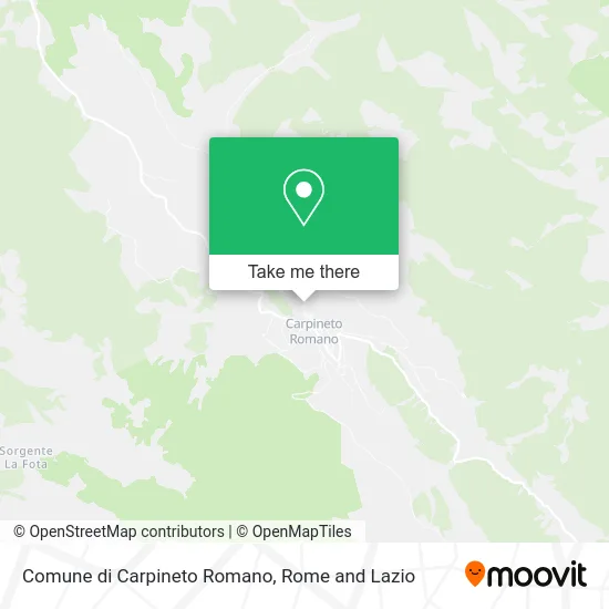 Carpineto Romano Municipality map