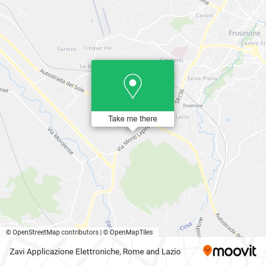 Zavi Applicazione Elettroniche map