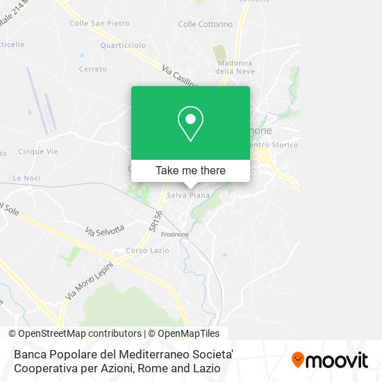 Banca Popolare del Mediterraneo Societa' Cooperativa per Azioni map