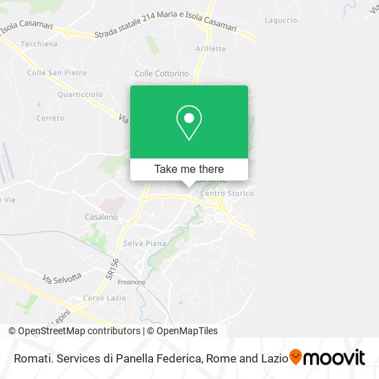 Romati. Services di Panella Federica map