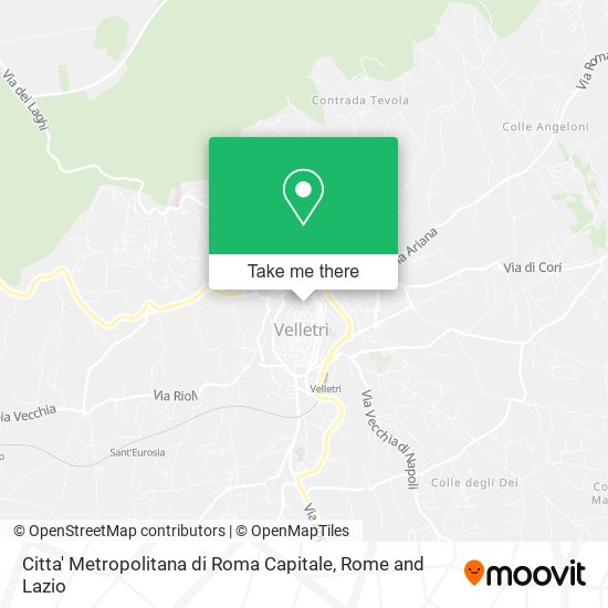 Citta' Metropolitana di Roma Capitale map